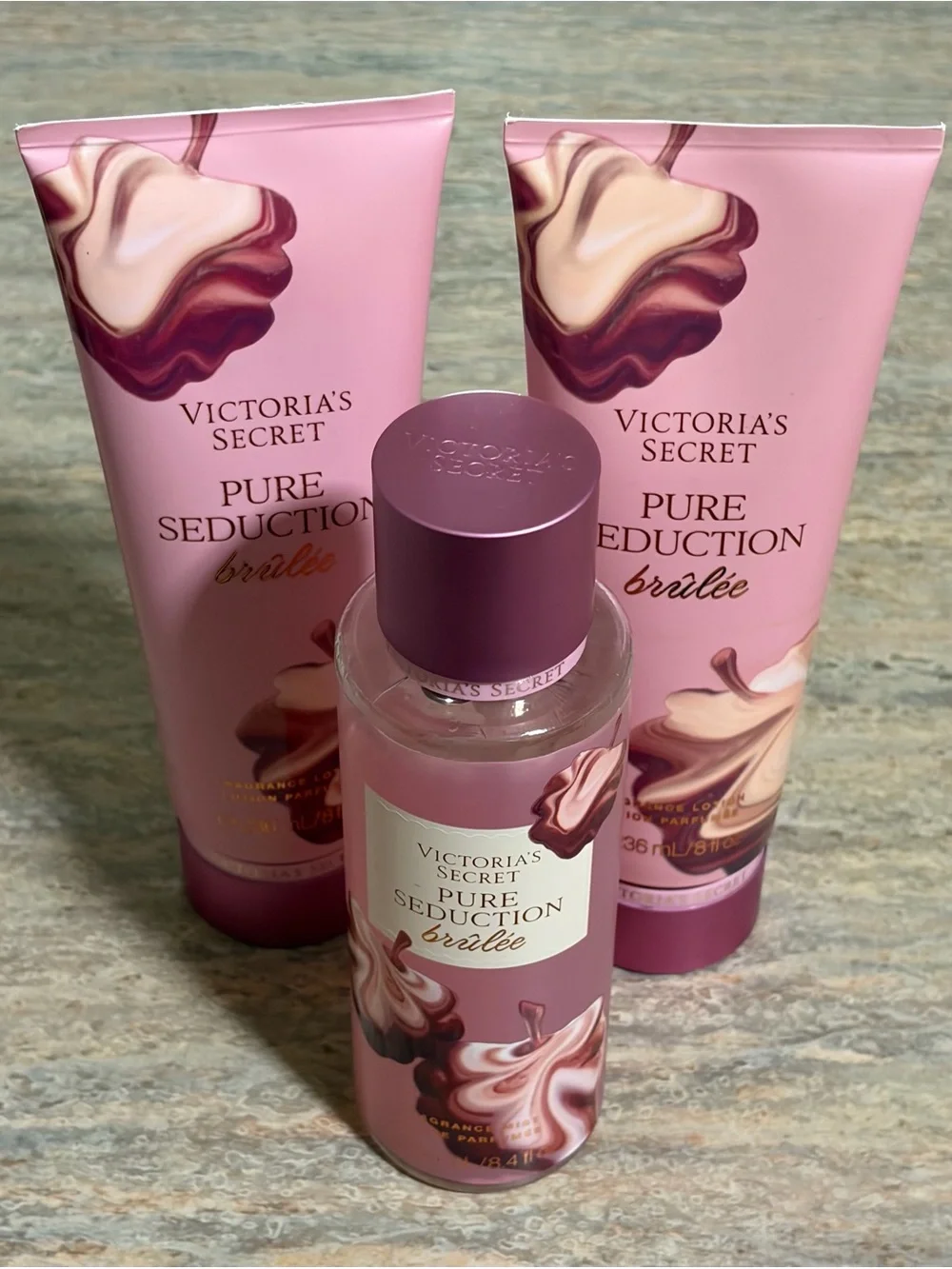 Victoria's Secret Pure Seduction Brûlée Fragrance Lotions & Mist Set